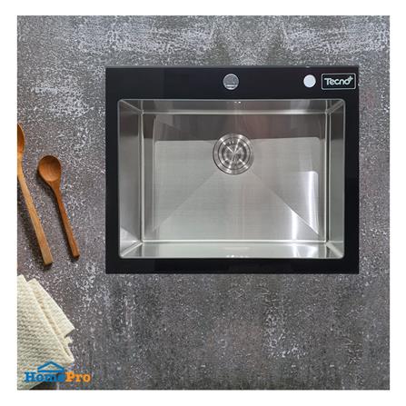 ซิงค์ฝัง 1 หลุม TECNOPLUS 6250 GBS สีดำ_2