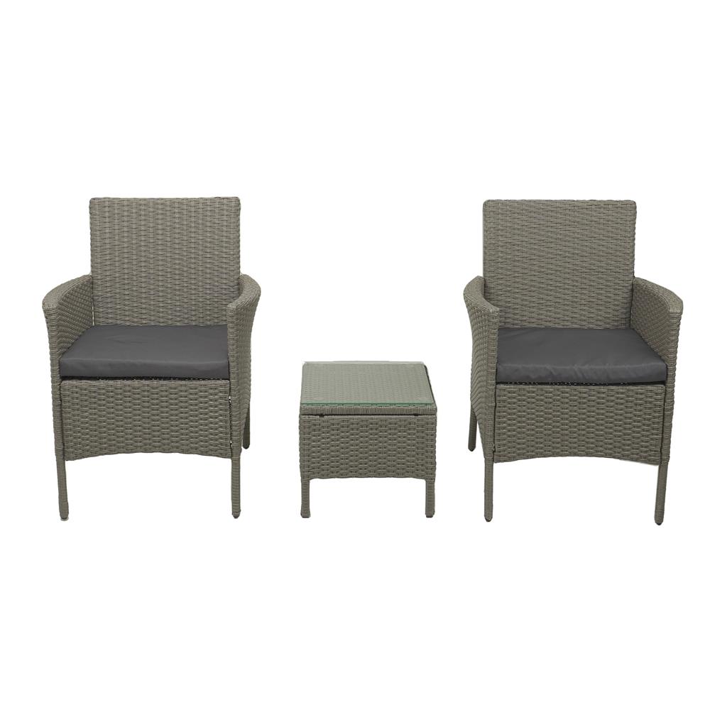 ชุดสนามหวายเทียม 2 ที่นั่ง SPRING MARRON สีเทา