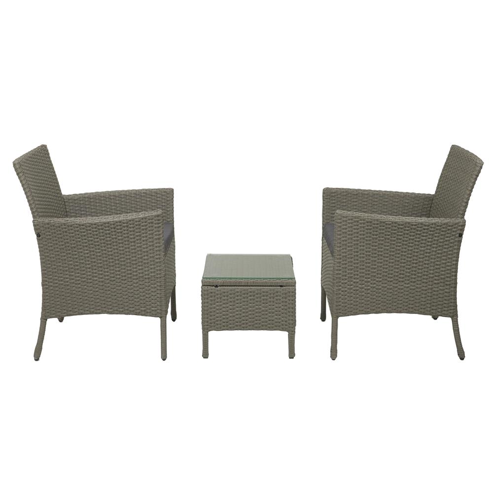 ชุดสนามหวายเทียม 2 ที่นั่ง SPRING MARRON สีเทา