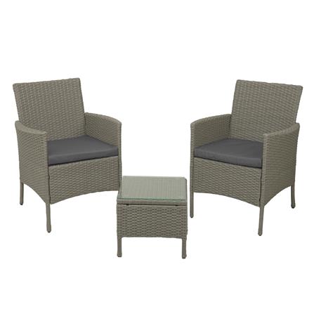 ชุดสนามหวายเทียม 2 ที่นั่ง SPRING MARRON สีเทา_1