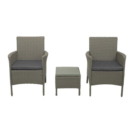 ชุดสนามหวายเทียม 2 ที่นั่ง SPRING MARRON สีเทา_2