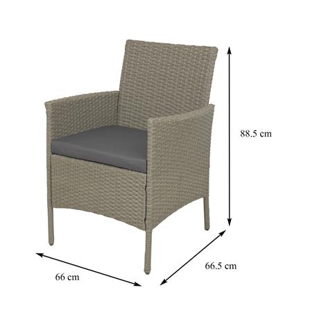 ชุดสนามหวายเทียม 2 ที่นั่ง SPRING MARRON สีเทา_10