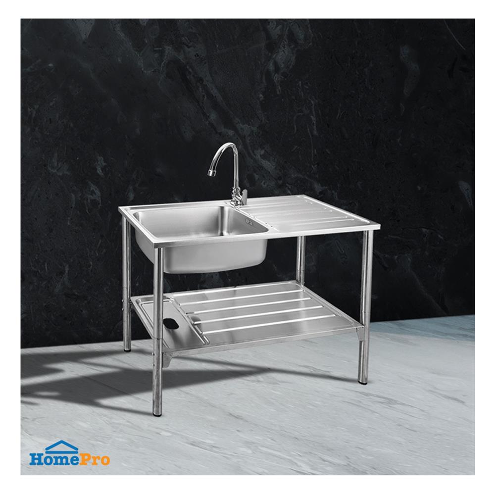 ซิงค์ขาตั้ง 1 หลุม 1 ที่พัก AXIA RIVIERA ST 100 สีเงิน