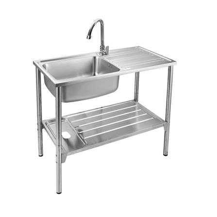 ซิงค์ขาตั้ง 1 หลุม 1 ที่พัก AXIA RIVIERA ST 100 สีเงิน_0