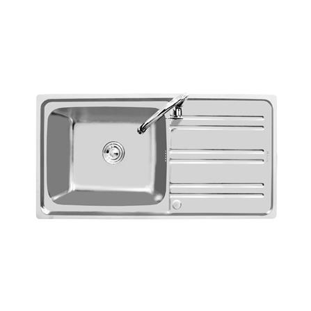 ซิงค์ขาตั้ง 1 หลุม 1 ที่พัก AXIA RIVIERA ST 100 สีเงิน_2