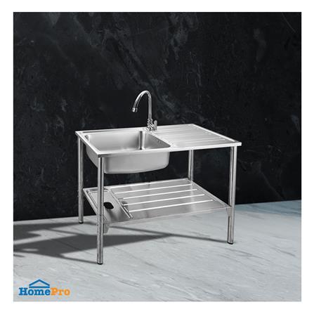 ซิงค์ขาตั้ง 1 หลุม 1 ที่พัก AXIA RIVIERA ST 100 สีเงิน_4