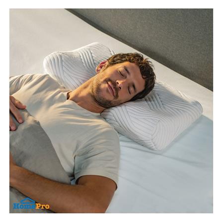หมอนสุขภาพ เมมโมรี่โฟม TEMPUR MILLENNIUM PILLOW WITH SMARTCOOL TECHNOLOGY ไซซ์ L 54x32x12.5 ซม. สีขาว_4