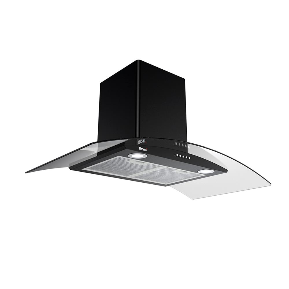 เครื่องดูดควันกระโจม TECNOSTAR HD 3490 BB 90 ซม. สีดำ