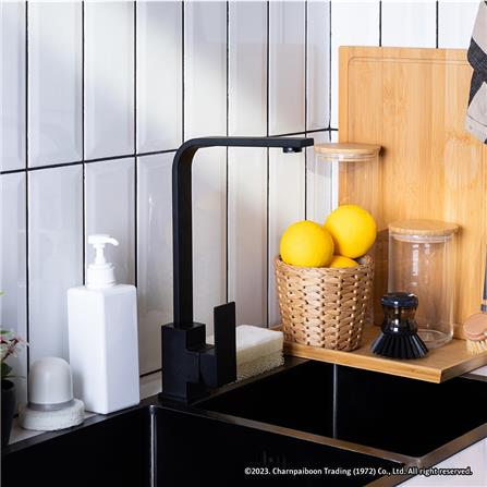 ก๊อกซิงค์เดี่ยวเคาน์เตอร์ RASLAND RA A124-A999 สีดำ_1