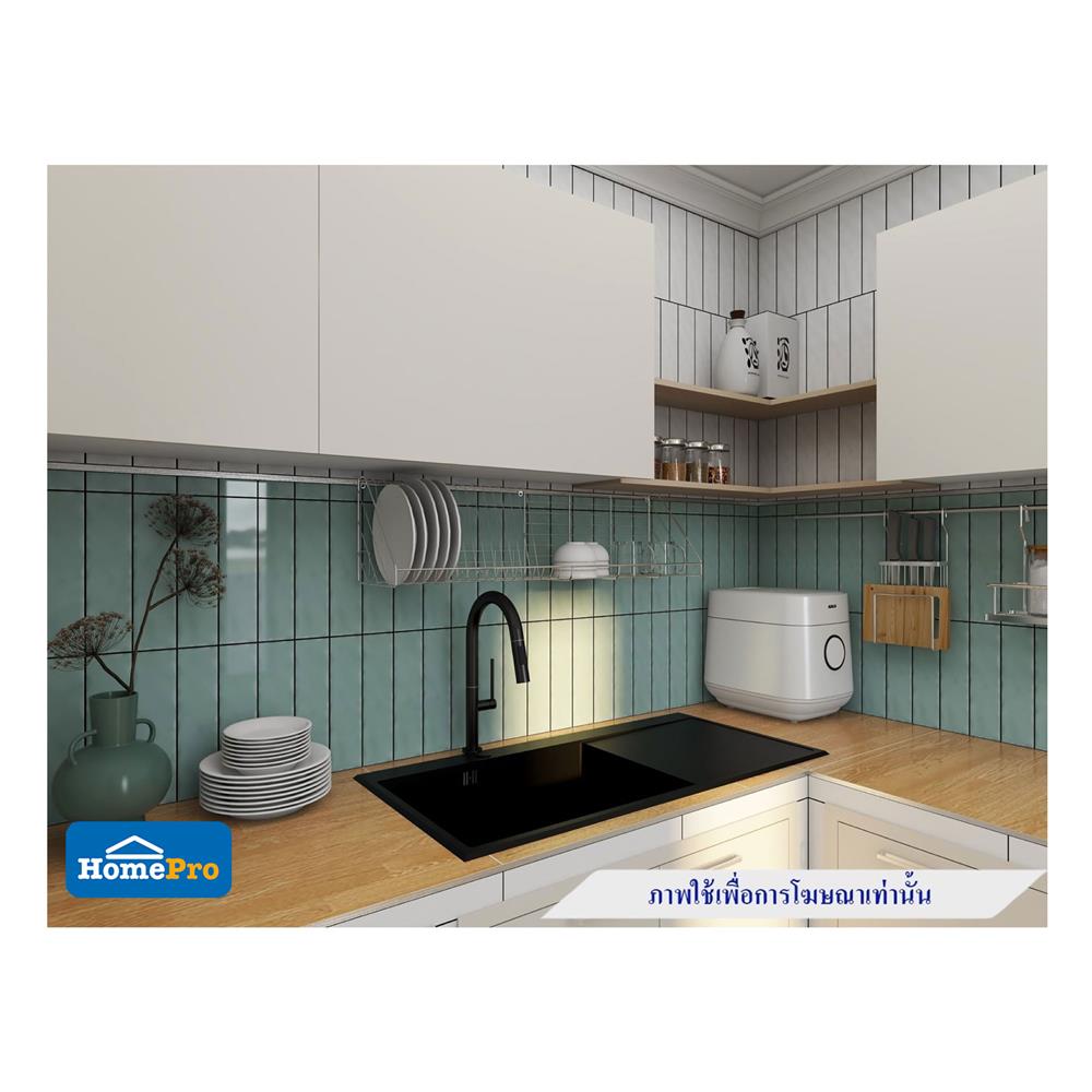 ก๊อกซิงค์เดี่ยวเคาน์เตอร์ RASLAND RA A124-A816 สีดำ