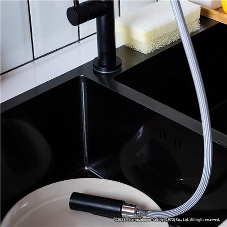 ก๊อกซิงค์เดี่ยวเคาน์เตอร์ RASLAND RA A124-A816 สีดำ_3