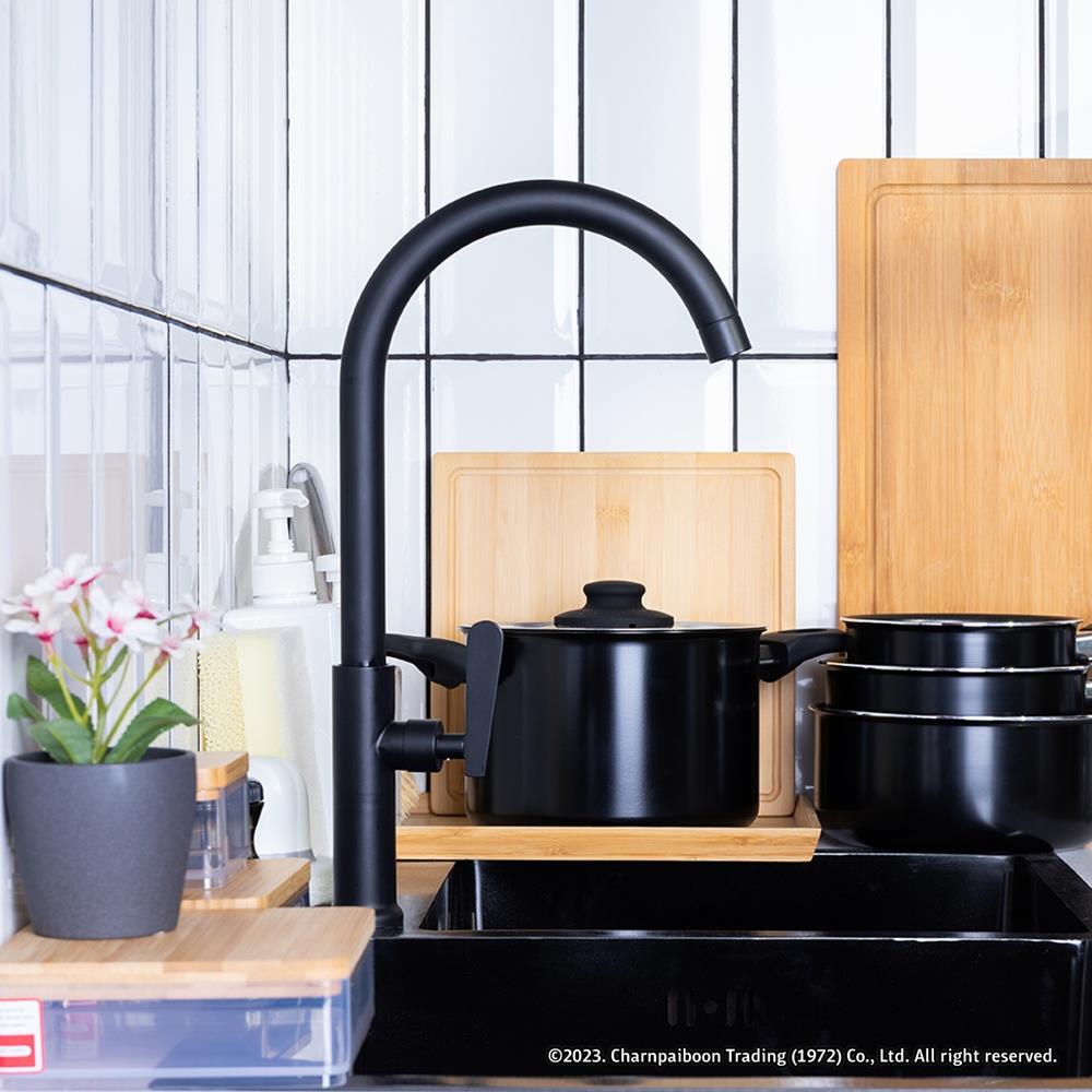 ก๊อกซิงค์เดี่ยวเคาน์เตอร์ RASLAND RA A124-A555 สีดำ