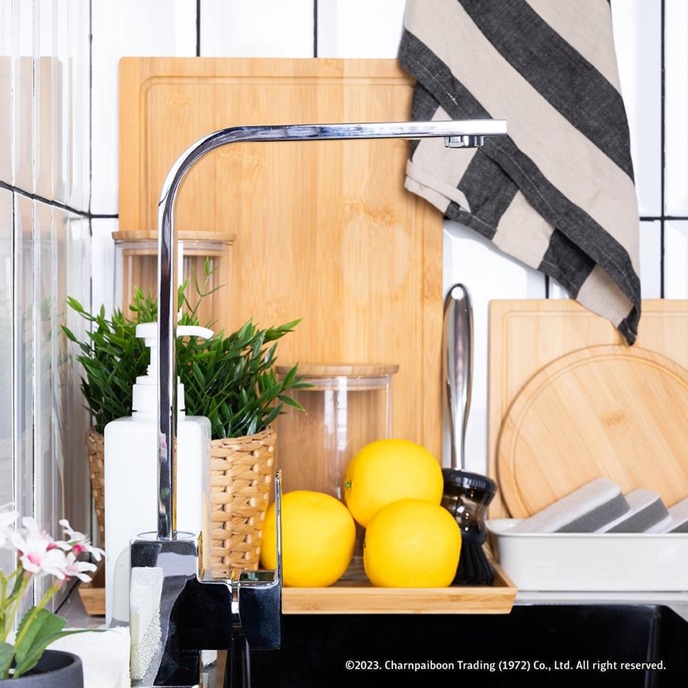 ก๊อกซิงค์เดี่ยวเคาน์เตอร์ RASLAND RA A124-A588 สีโครม