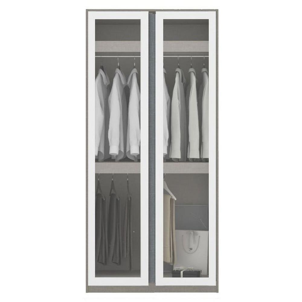 ตู้เสื้อผ้า 2 บานเปิด KONCEPT&nbsp;BLOX 19210438 100 ซม. สีขาว