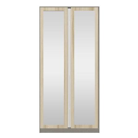 ตู้เสื้อผ้า 2 บานเปิด KONCEPT BLOX 19210447 100 ซม. สีไม้อ่อน_0