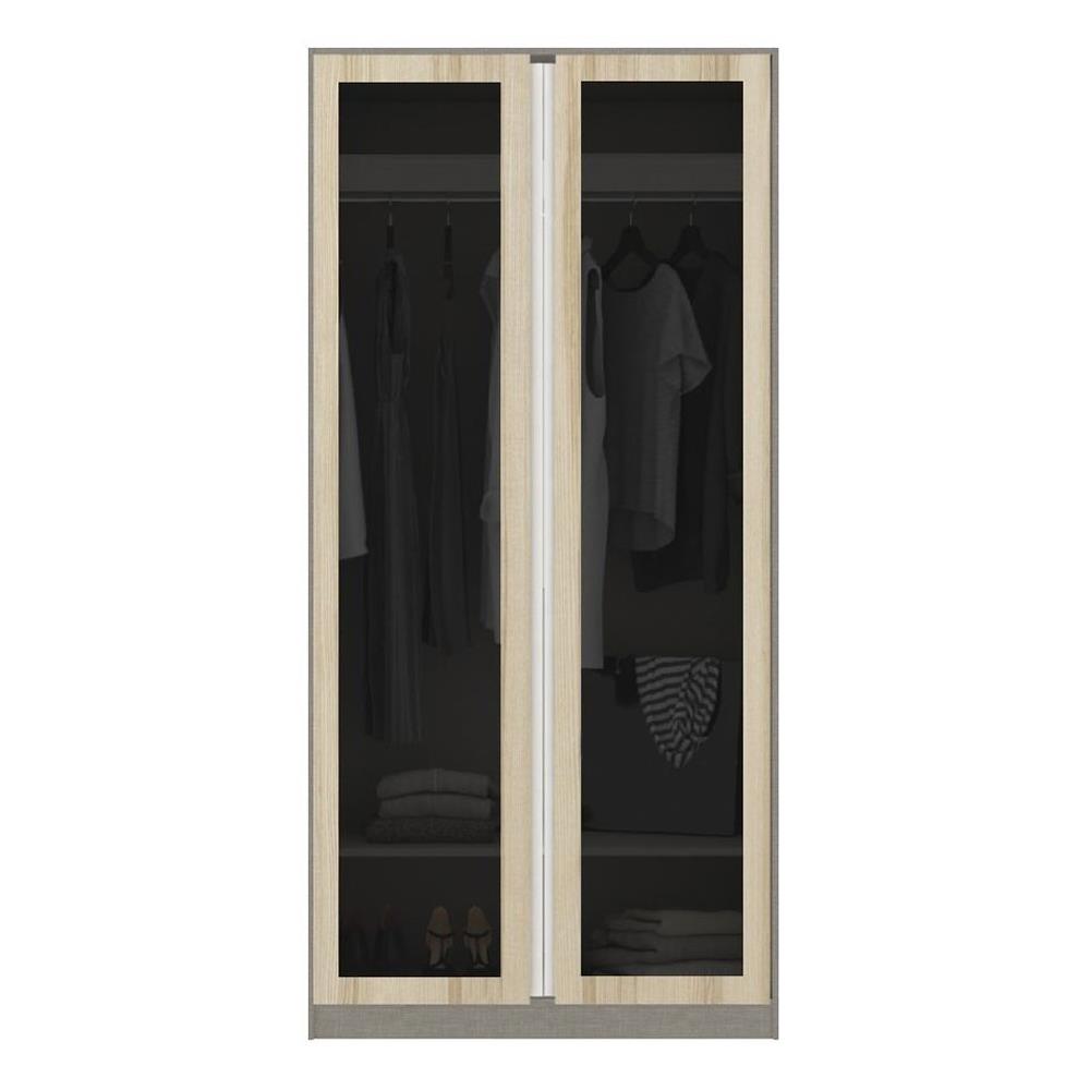 ตู้เสื้อผ้า 2 บานเปิด KONCEPT&nbsp;BLOX 19210430 100 ซม. สีไม้อ่อน