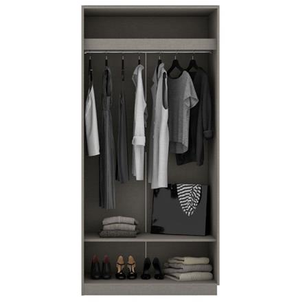 ตู้เสื้อผ้า 2 บานเปิด KONCEPT BLOX 19210430 100 ซม. สีไม้อ่อน_1