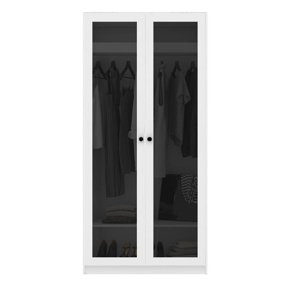 ตู้เสื้อผ้า 2 บานเปิด KONCEPT&nbsp;BLOX 19210422 100 ซม. สีขาว