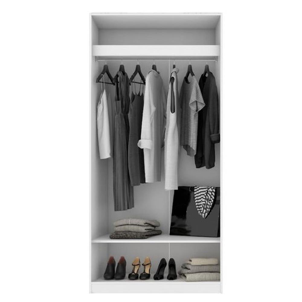 ตู้เสื้อผ้า 2 บานเปิด KONCEPT&nbsp;BLOX 19210422 100 ซม. สีขาว