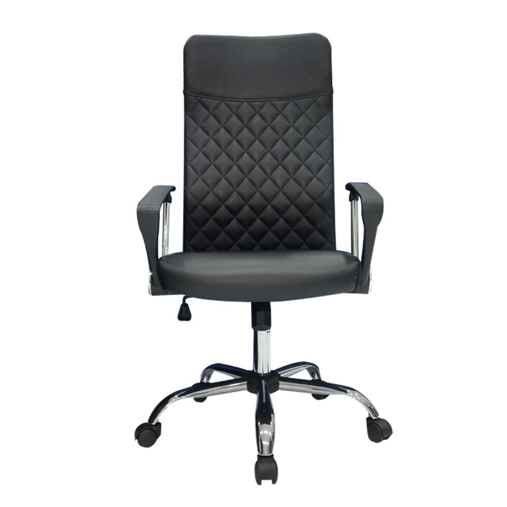 เก้าอี้สำนักงาน SURE DIAMOND PL-1232H PVC สีดำ