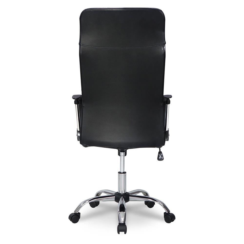 เก้าอี้สำนักงาน SURE DIAMOND PL-1232H PVC สีดำ