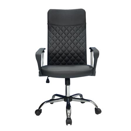 เก้าอี้สำนักงาน SURE DIAMOND PL-1232H PVC สีดำ_1