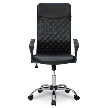 เก้าอี้สำนักงาน SURE DIAMOND PL-1232H PVC สีดำ_2