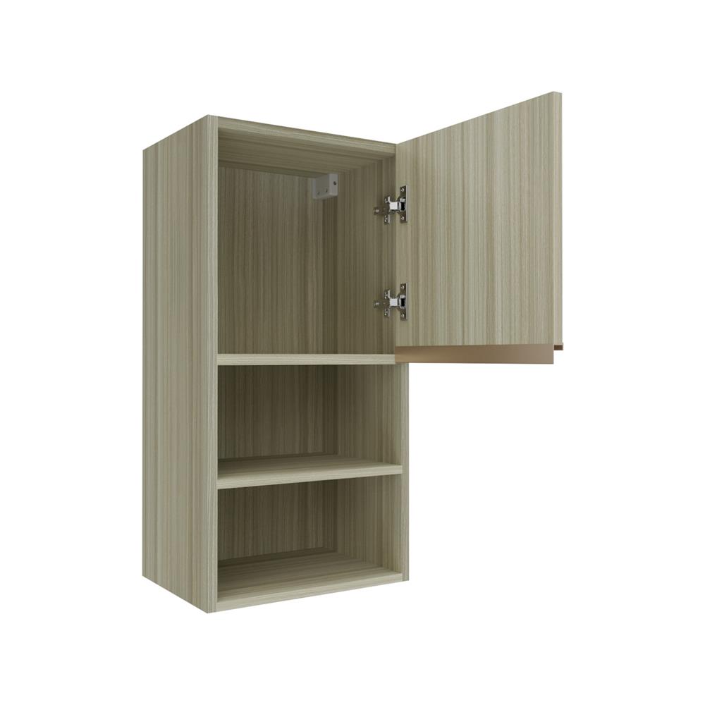 ตู้แขวนเดี่ยวบานเรียบพร้อมชั้น JUPITER SILKY TEAK 40x80 ซม. สีน้ำตาล