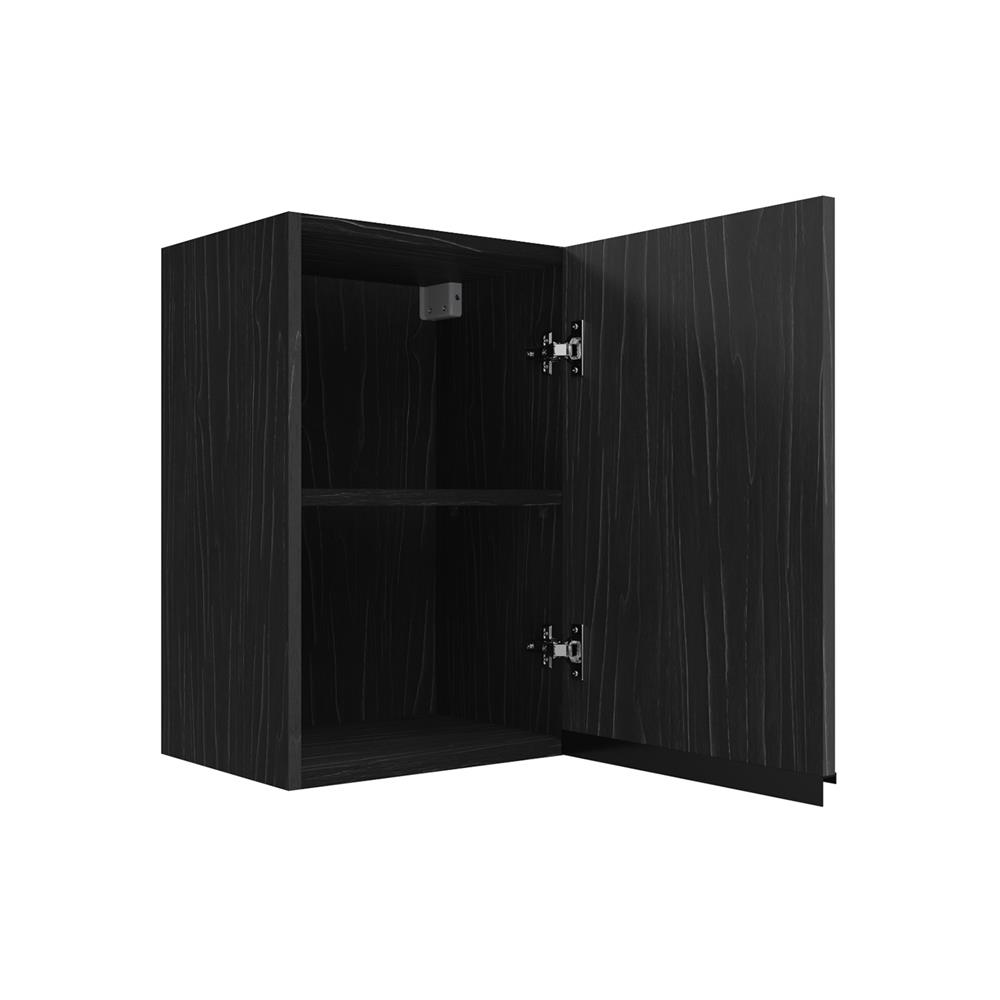 ตู้แขวนเดี่ยวบานเรียบ JUPITER SILKY OAK 40x60 ซม. สีดำ