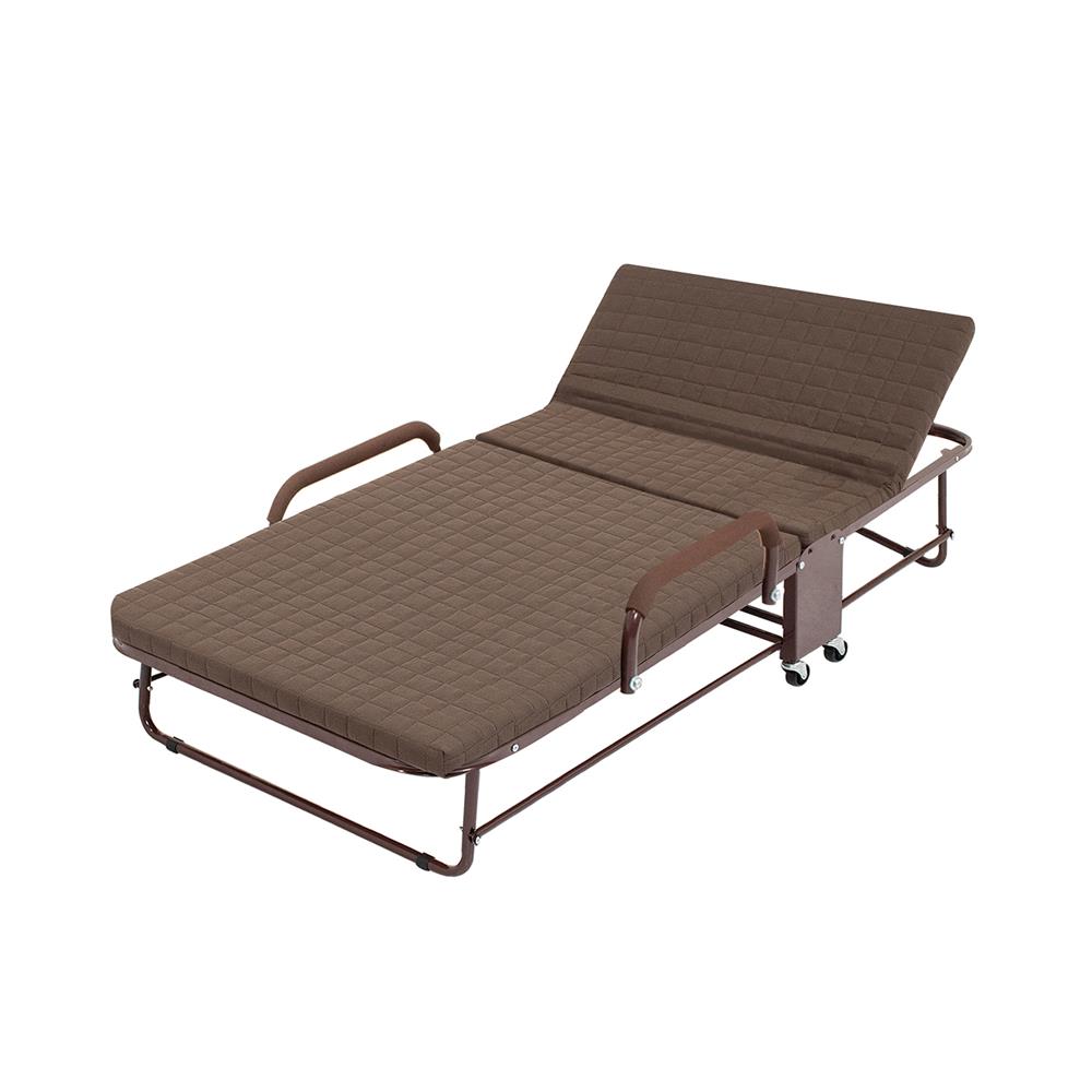 เตียงพับพร้อม TOPPER THAIBULL OLT235-75H สีน้ำตาล