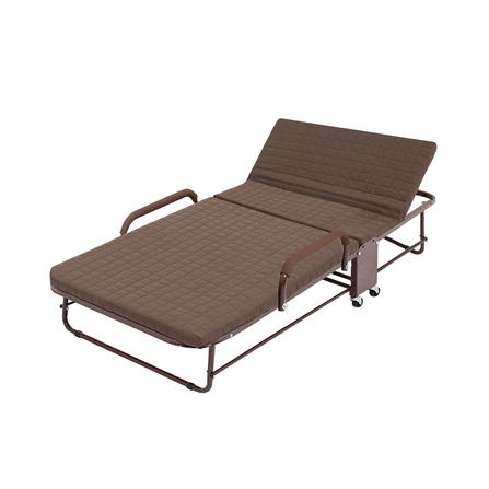 เตียงพับพร้อม TOPPER THAIBULL OLT235-75H สีน้ำตาล_0