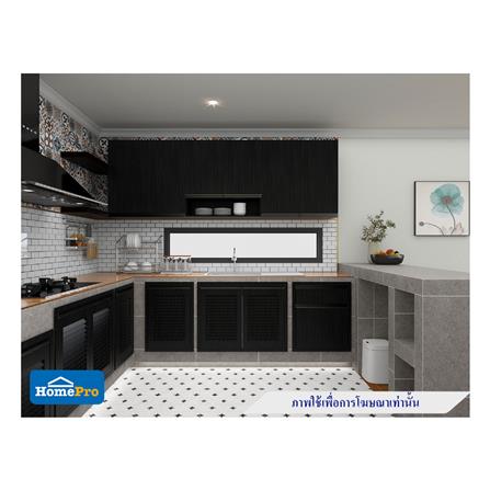 บานซิงค์คู่เกล็ดเต็ม JUPITER SILKY OAK 83x63 ซม. สีดำ_3