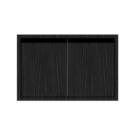 บานคู่ใต้เตาเรียบ JUPITER SILKY OAK 83x53 ซม. สีดำ