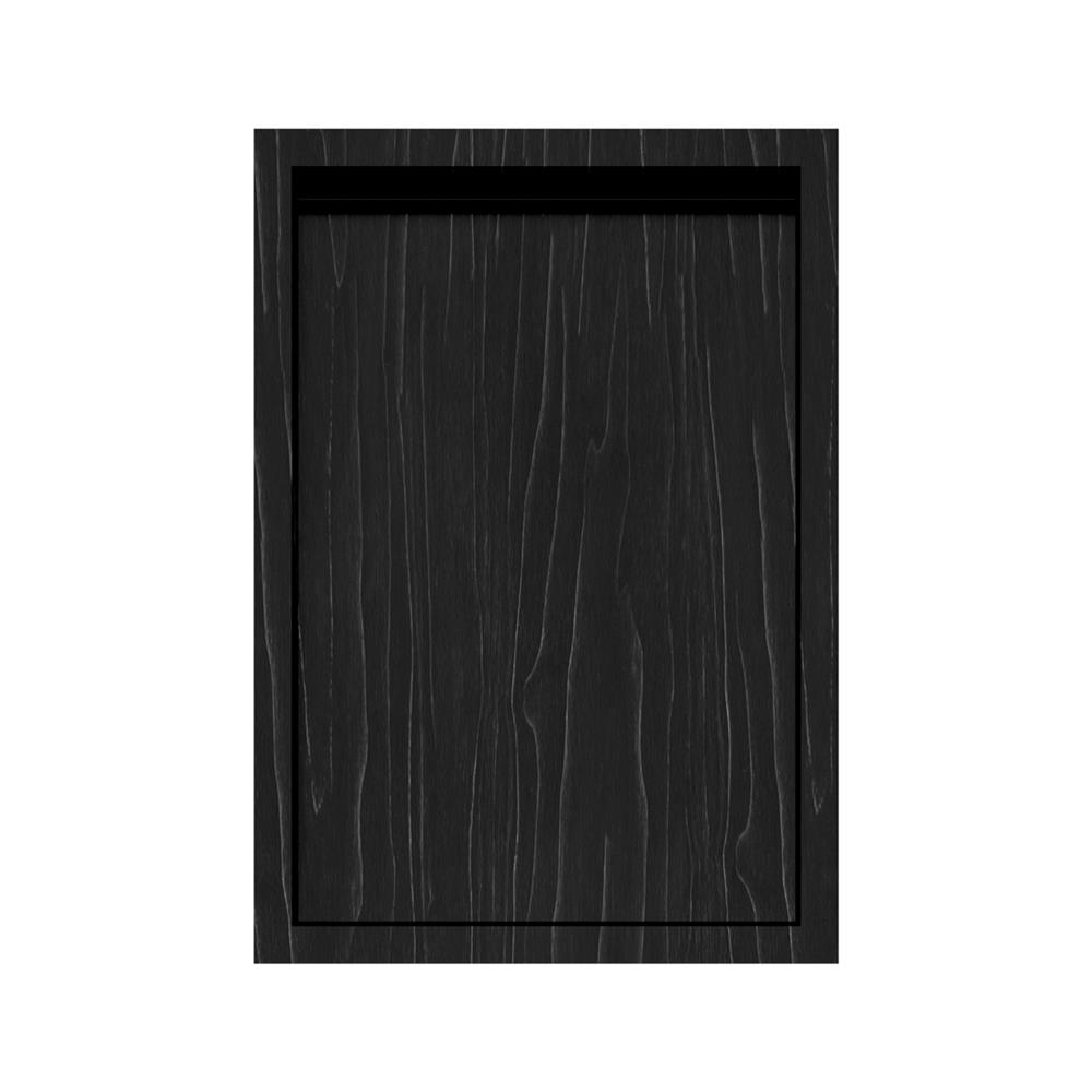 บานซิงค์เดี่ยวเรียบ JUPITER SILKY OAK 43x63 ซม. สีดำ