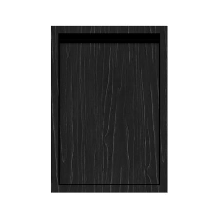 บานซิงค์เดี่ยวเรียบ JUPITER SILKY OAK 47x67 ซม. สีดำ_0