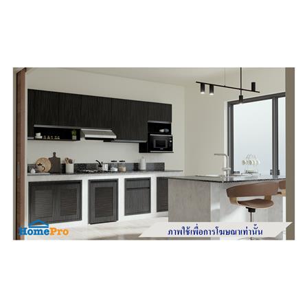 บานซิงค์เดี่ยวเรียบ JUPITER SILKY OAK 47x67 ซม. สีดำ_2
