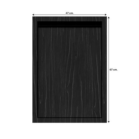 บานซิงค์เดี่ยวเรียบ JUPITER SILKY OAK 47x67 ซม. สีดำ_3
