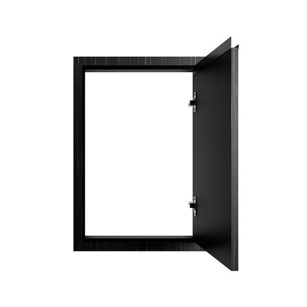 บานซิงค์เดี่ยวเรียบ JUPITER SILKY OAK 43x63 ซม. สีดำ_1