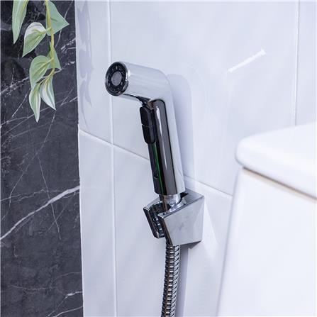 สายฉีดชำระครบชุด RASLAND RA DOUBLE-ACTION สีโครม_3