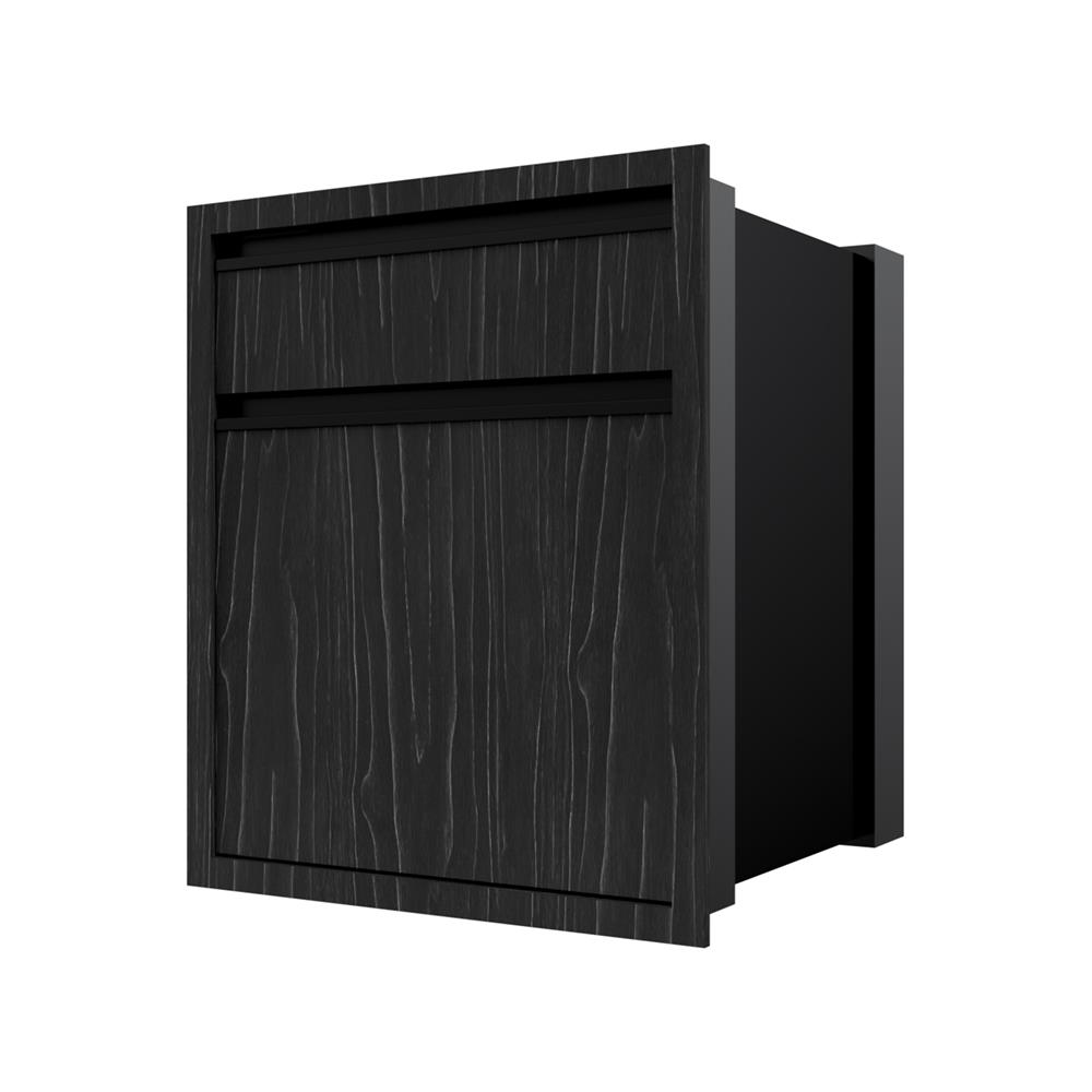 ตู้ลิ้นชัก 2 ชั้น JUPITER SILKY OAK 52x63 ซม. สีดำ