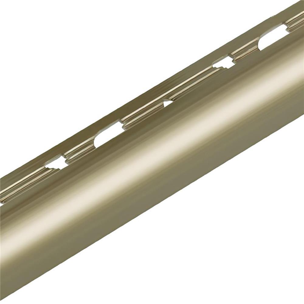 คิ้วอะลูมิเนียมแบบโค้ง DP 12 มม. 2 ม. สีโกลด์เบจไฮกลอส