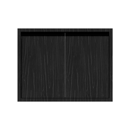 บานซิงค์คู่เรียบ JUPITER SILKY OAK 83x63 ซม. สีดำ