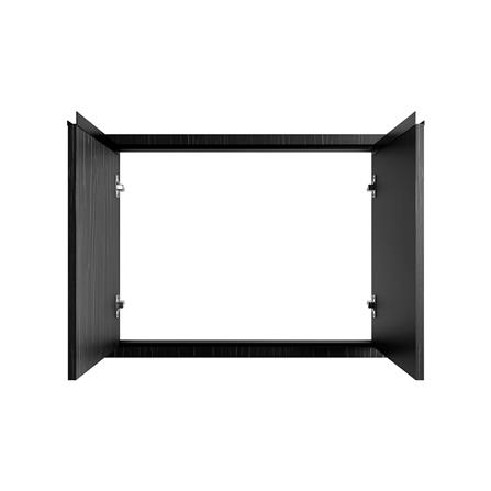 บานซิงค์คู่เรียบ JUPITER SILKY OAK 83x63 ซม. สีดำ_1