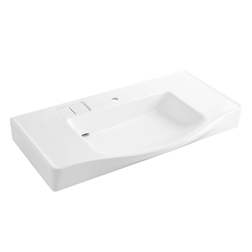 อ่างล้างหน้าวางบนเคาน์เตอร์ KOHLER K-22780X-1-0 สีขาว