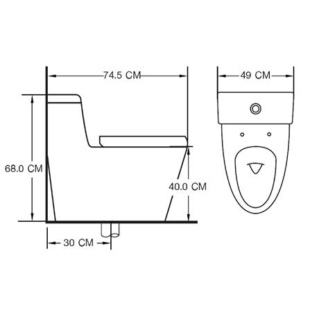 สุขภัณฑ์ 1 ชิ้น MOYA PLUS 2046 3/6 ลิตร สีขาว_9