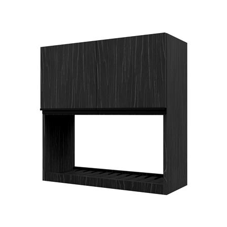 ตู้แขวนคว่ำจาน JUPITER SILKY OAK 80x80 ซม. สีดำ