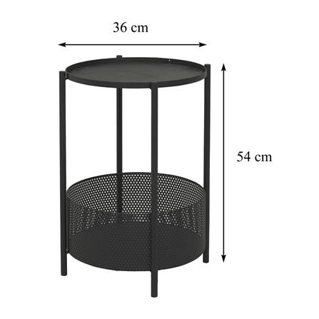 ชั้นวางกระถางต้นไม้ 2 ชั้น SPRING CODY สีดำ_5