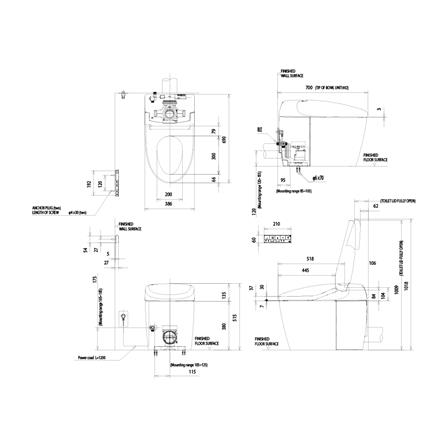 สุขภัณฑ์อัตโนมัติ TOTO CES83410PVJ 3/4.5 สีขาว_9