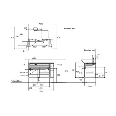 เคาน์เตอร์ KOHLER K-31503X-R-PD1 สีขาว_1