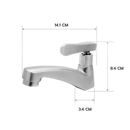 ก๊อกอ่างล้างหน้าเดี่ยว HOEN LS-501 สีโครม_2